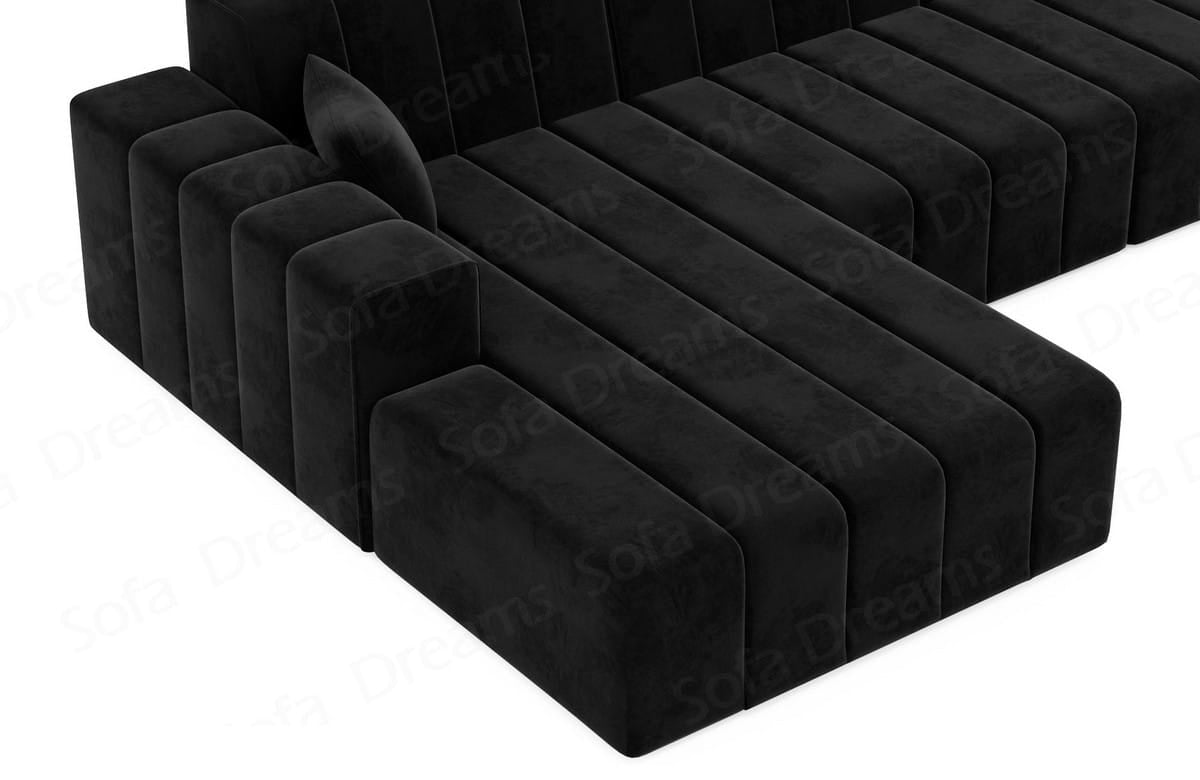 Polster Ecksofa Gran Canaria L-Kurz – Modern & Bequem Schwarz