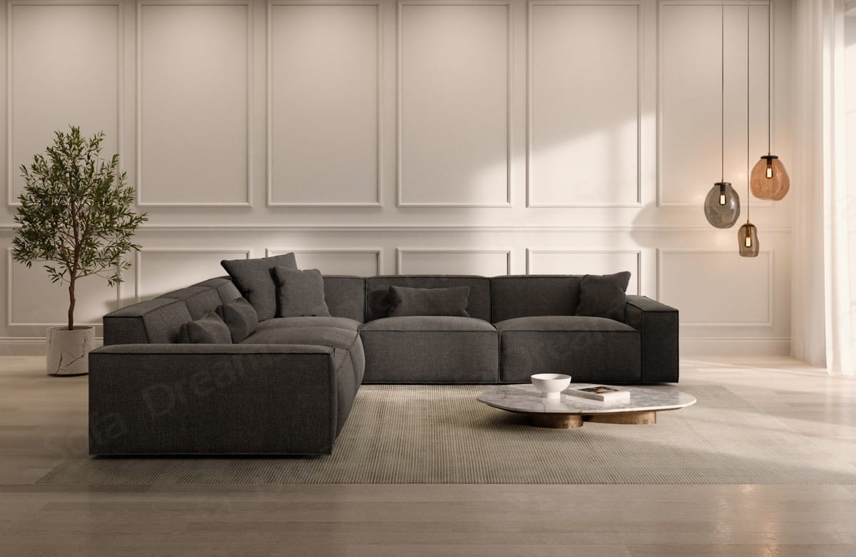 Ecksofa Formenta Stoff – Modern & Bequem Anthrazit