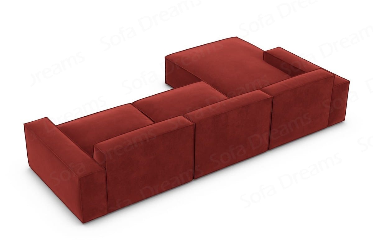 Stoff Ecksofa Formenta L-Form Rot