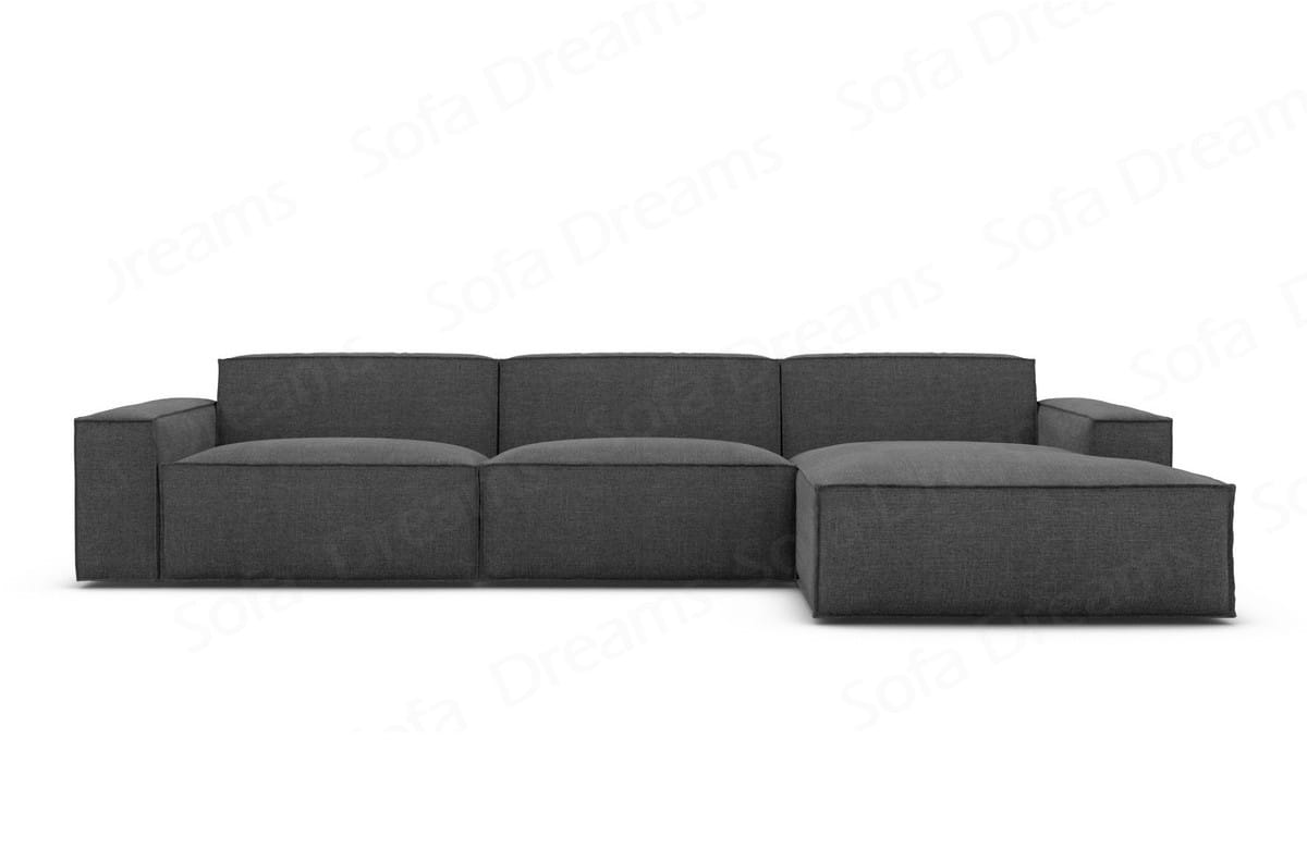 Stoff Ecksofa Formenta L-Form Anthrazit