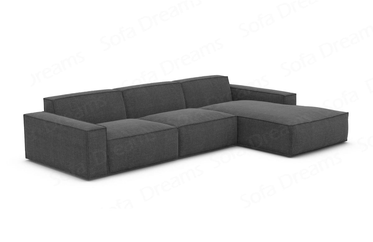 Stoff Ecksofa Formenta L-Form Anthrazit