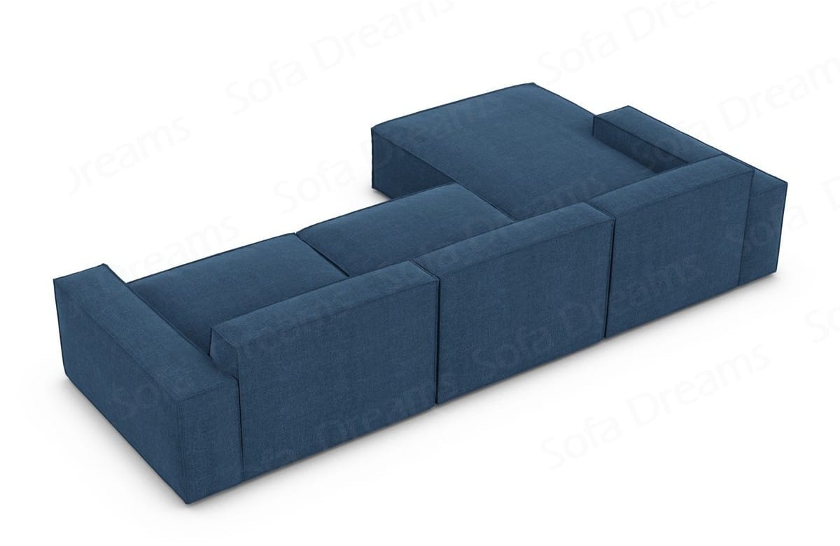 Stoff Ecksofa Formenta L-Form Blau