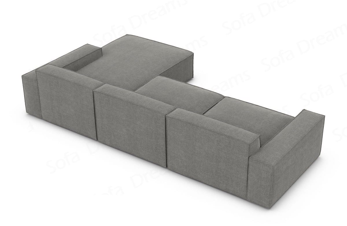 Stoff Ecksofa Formenta L-Form dunkelgrau
