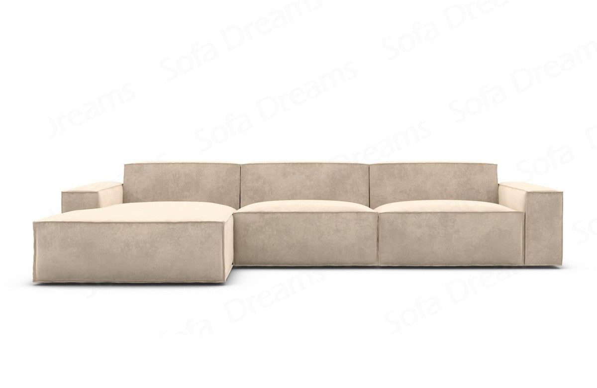Polster Ecksofa Formenta L-Form Kurz – Komfort Beige