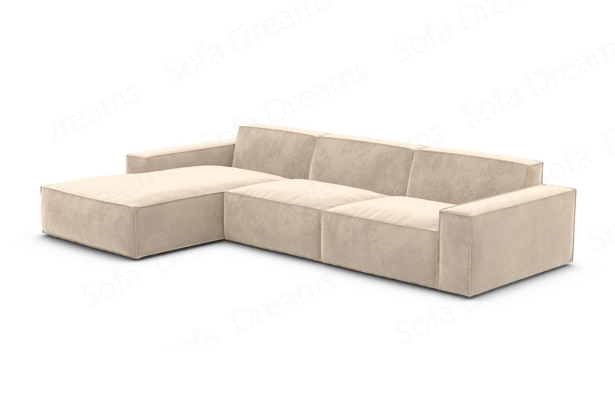 Polster Ecksofa Formenta L-Form Kurz – Komfort Beige