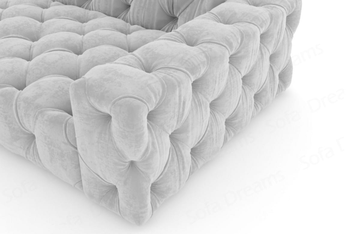 Ecksofa Menorca in L-Form, Stoffbezug Hellgrau