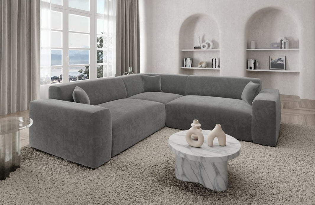 Ecksofa Mallorca L-Form aus Stoff