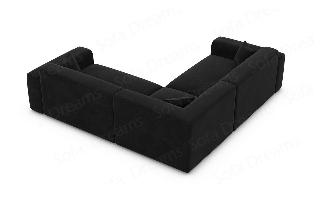 Polster Ecksofa Mallorca L-Form – Stil & Komfort Schwarz