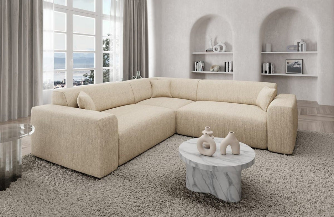 Ecksofa Mallorca L-Form aus Stoff