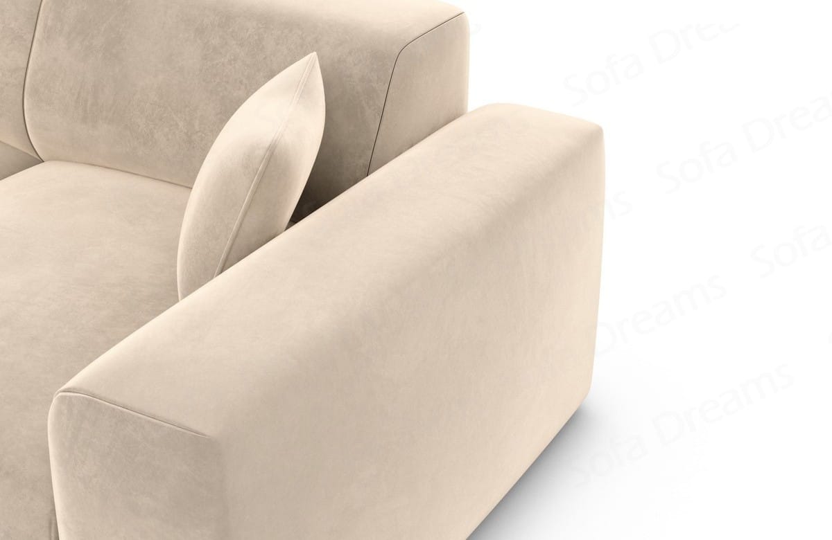 Ecksofa Mallorca L-Form aus Stoff Beige