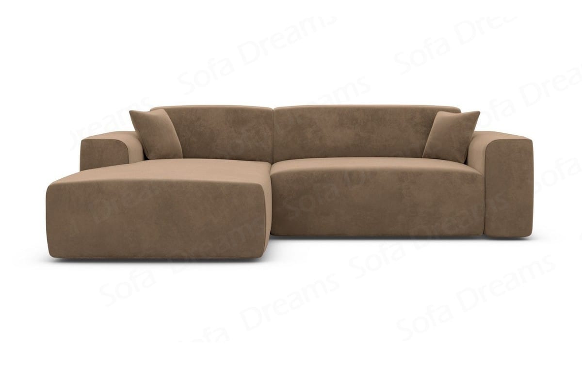Stoff Ecksofa Mallorca L-Form Braun