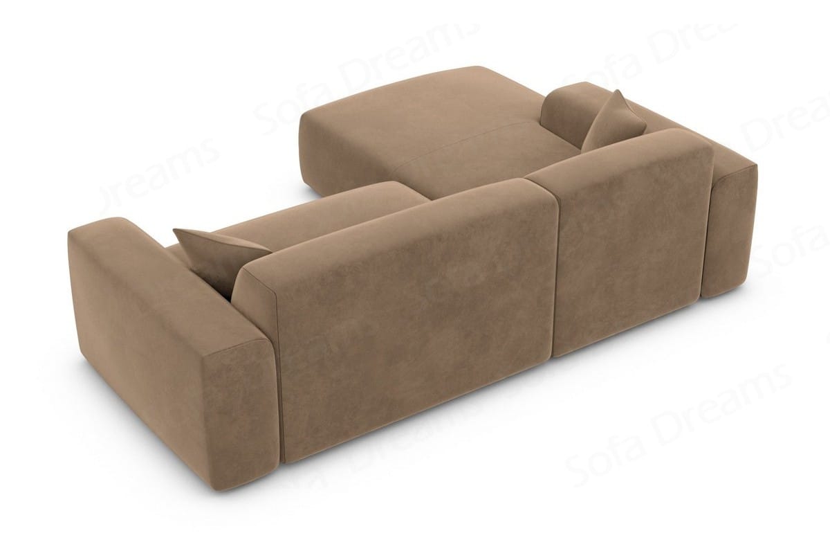 Stoff Ecksofa Mallorca L-Form Braun