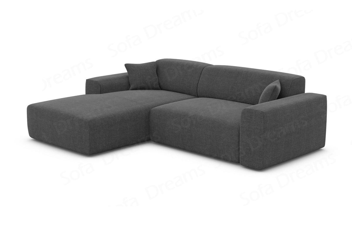 Stoff Ecksofa Mallorca L-Form Anthrazit