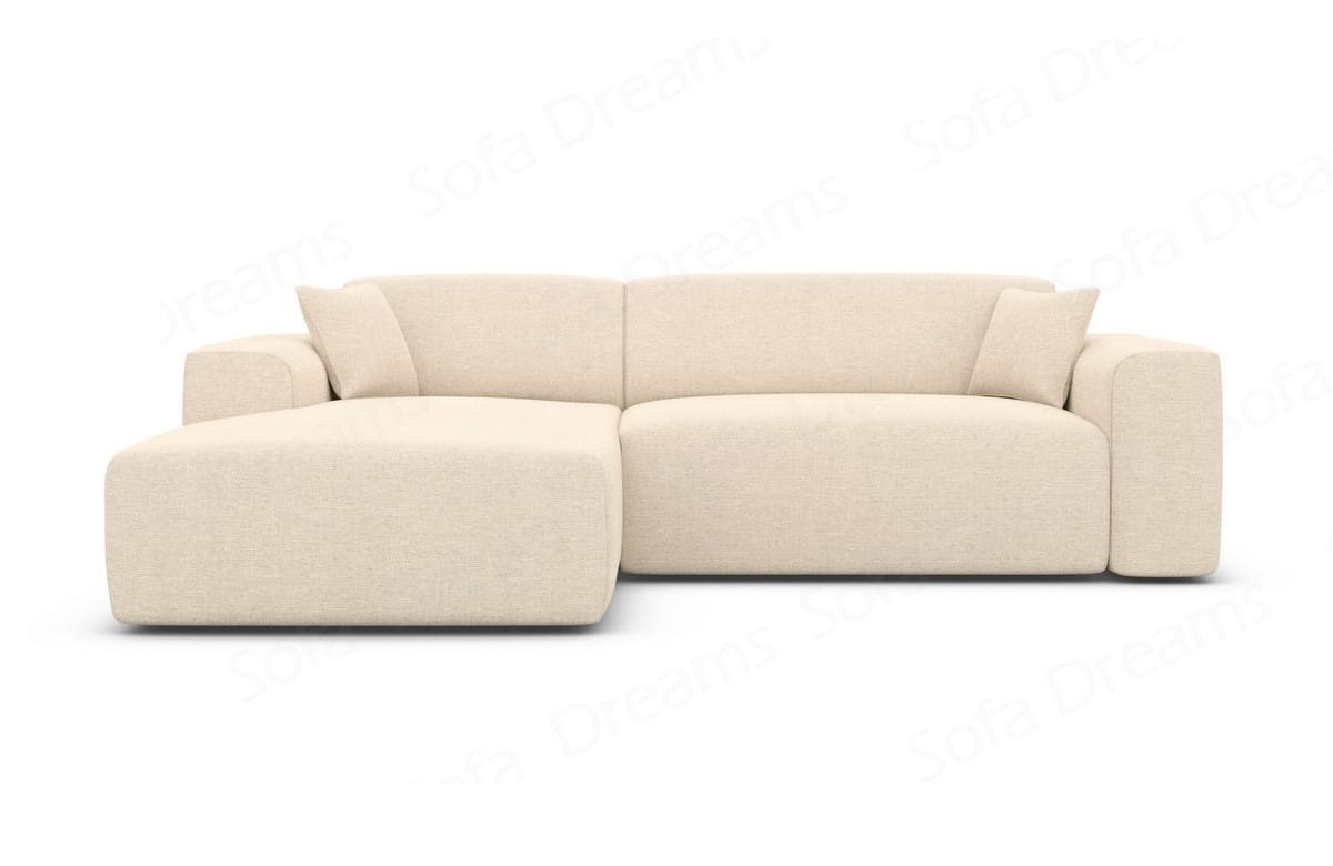 Couch Mallorca L Form Stoff Beige