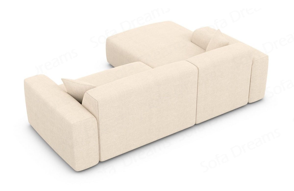 Couch Mallorca L Form Stoff Beige
