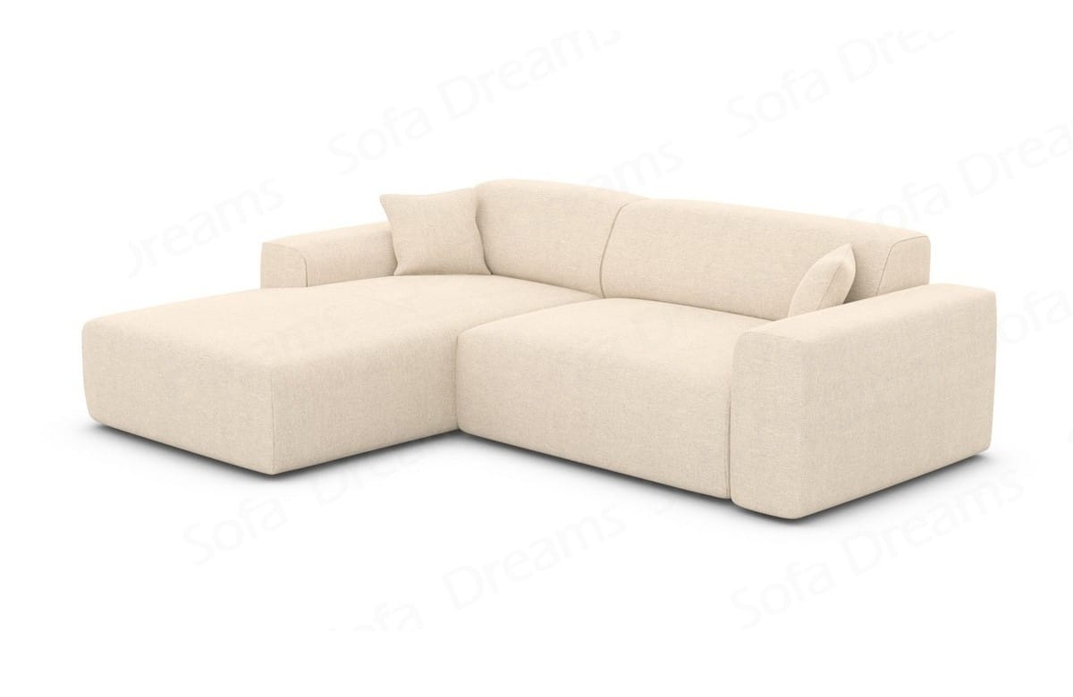Couch Mallorca L Form Stoff Beige