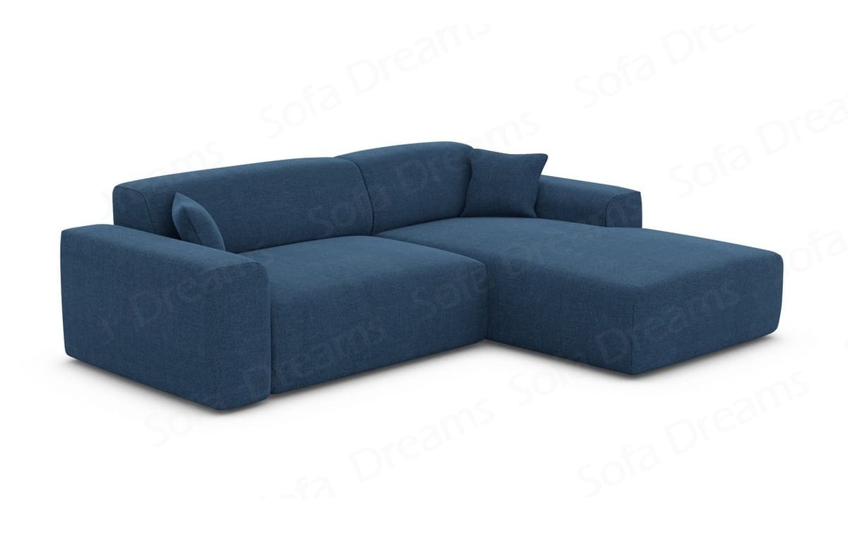 Stoff Ecksofa Mallorca L-Form Blau