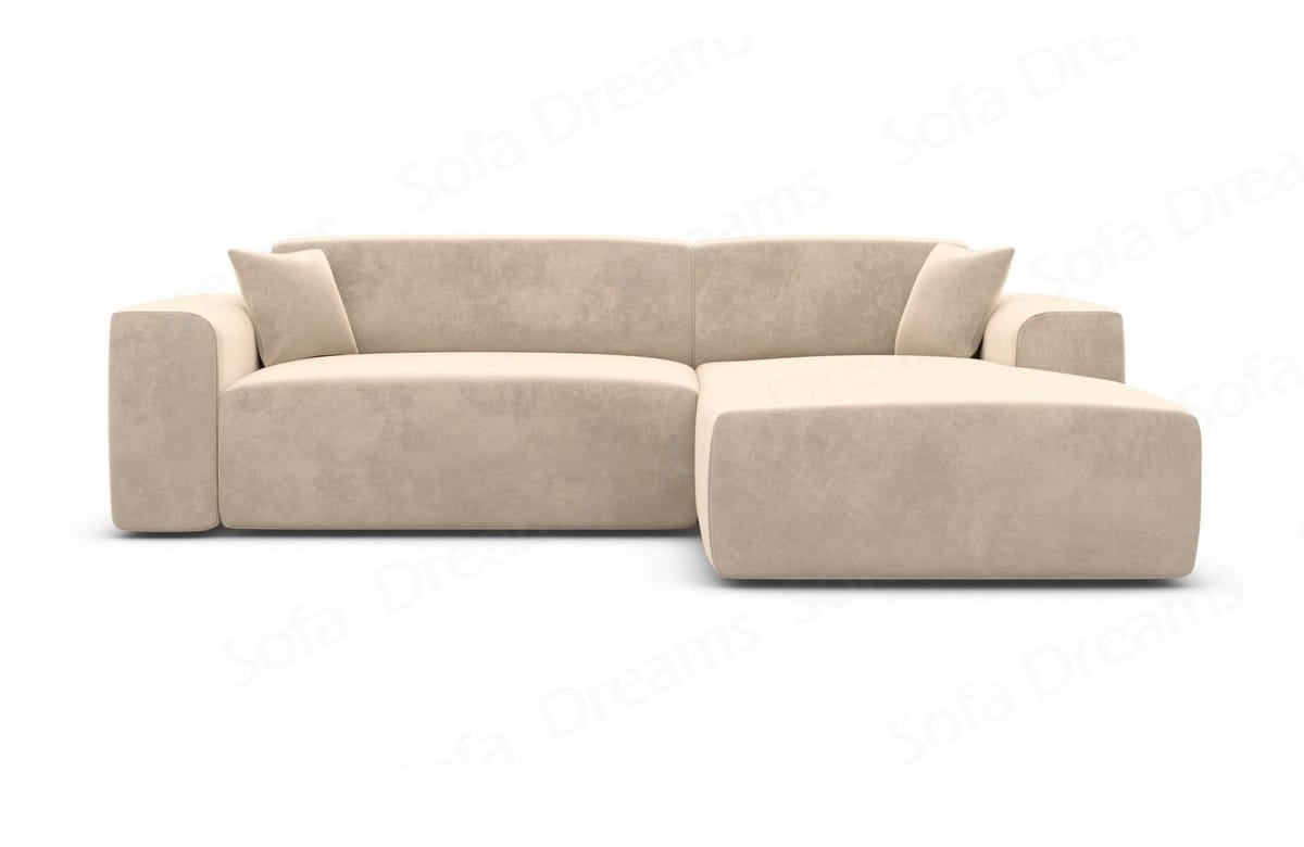 Stoff Ecksofa Mallorca L-Form Beige