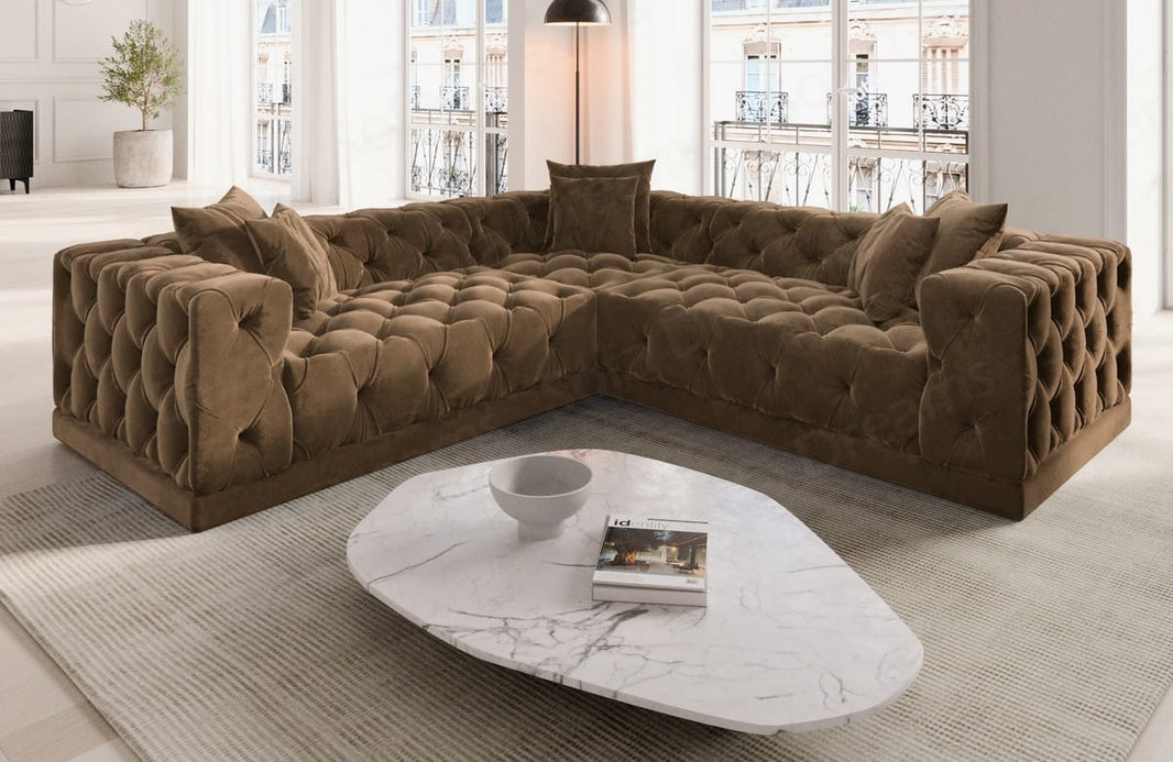 Ecksofa Palma L-Form aus Stoff