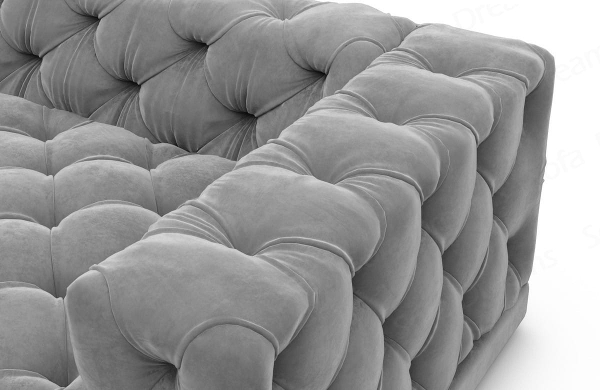 Polster Ecksofa Palma in L-Form Dunkelgrau