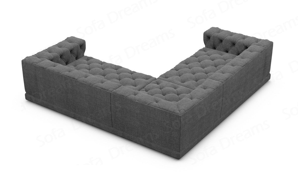 Polster Ecksofa Palma in L-Form Anthrazit