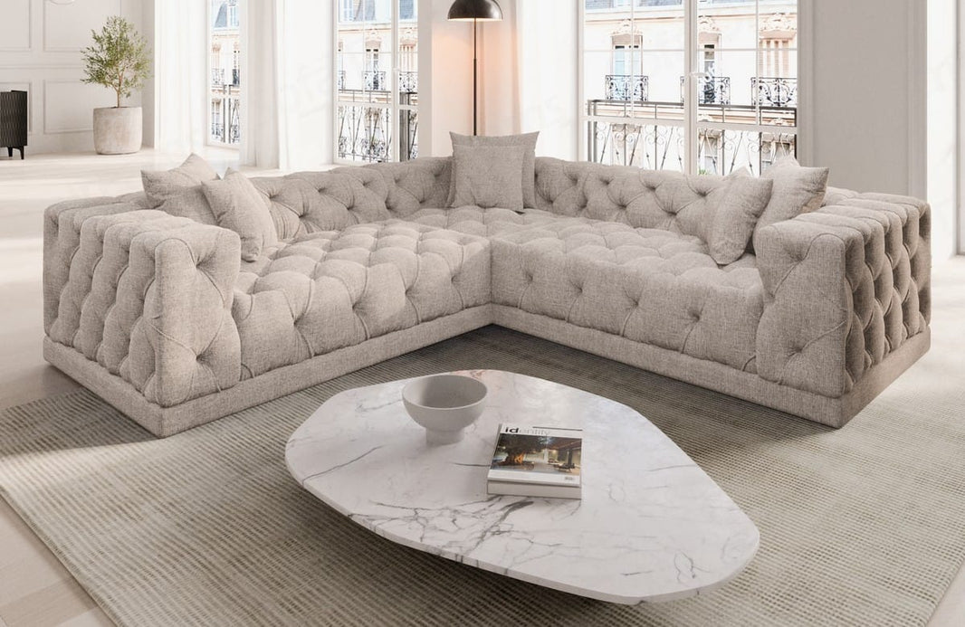 Ecksofa Palma L-Form aus Stoff