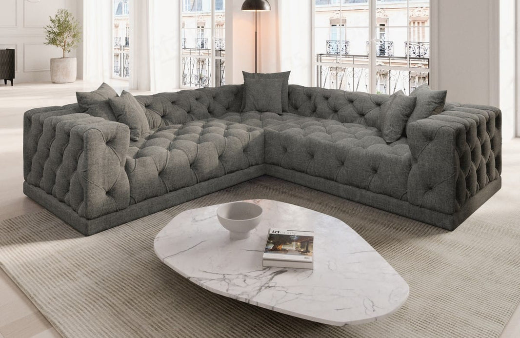 Ecksofa Palma L-Form aus Stoff