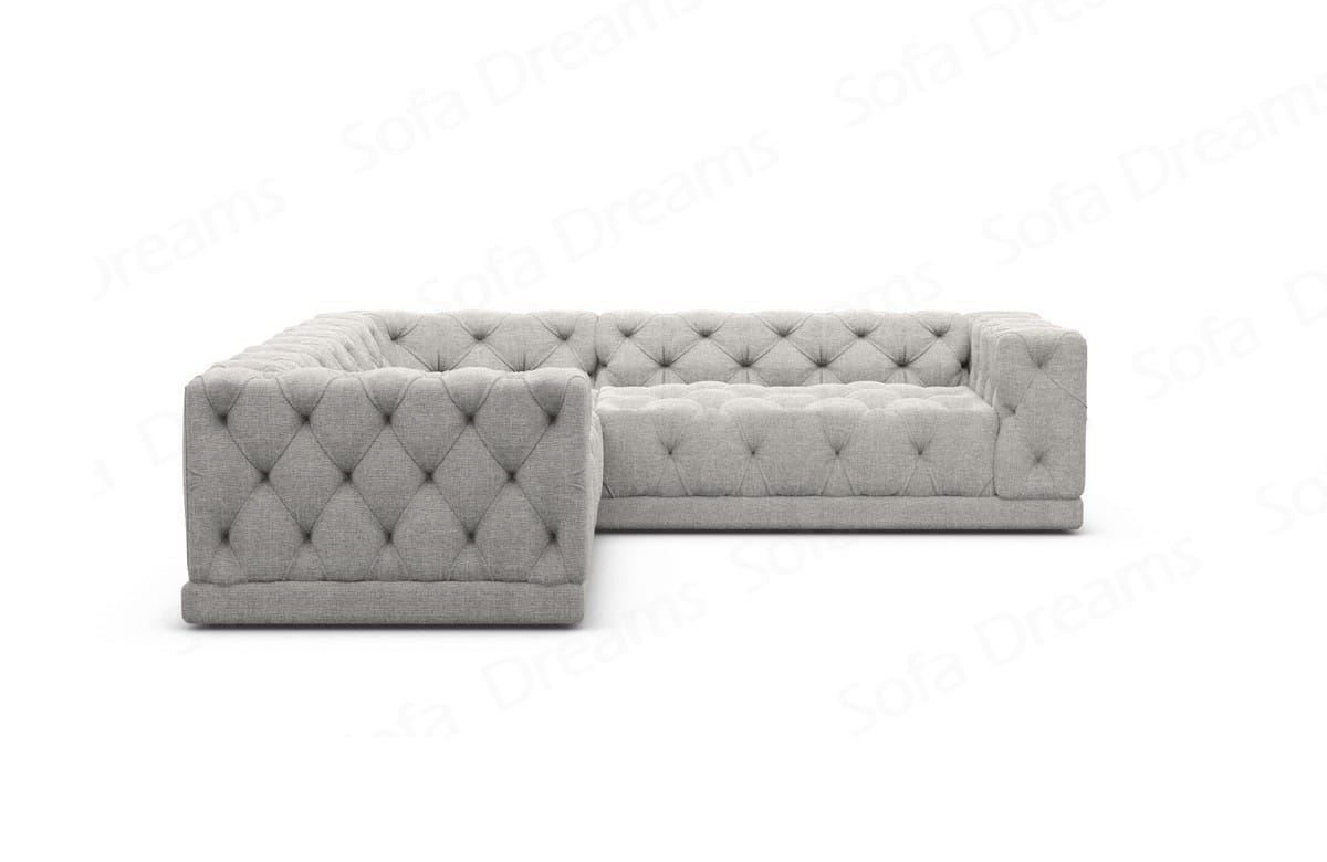 Polster Ecksofa Palma in L-Form Hellgrau