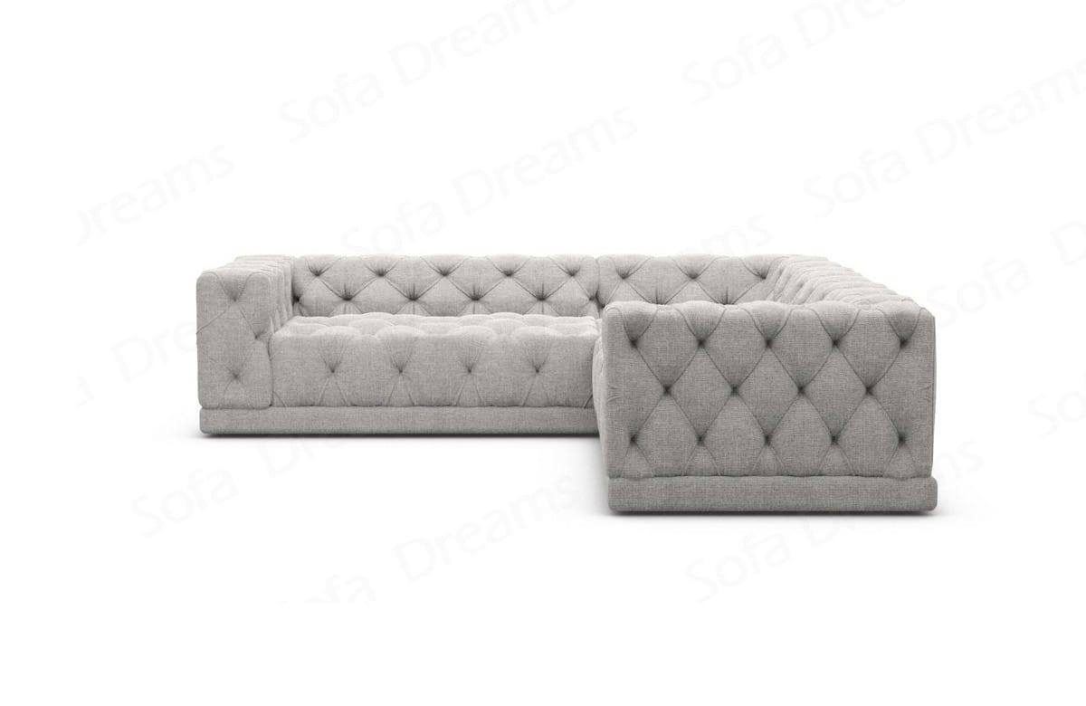 Polster Ecksofa Palma in L-Form Hellgrau