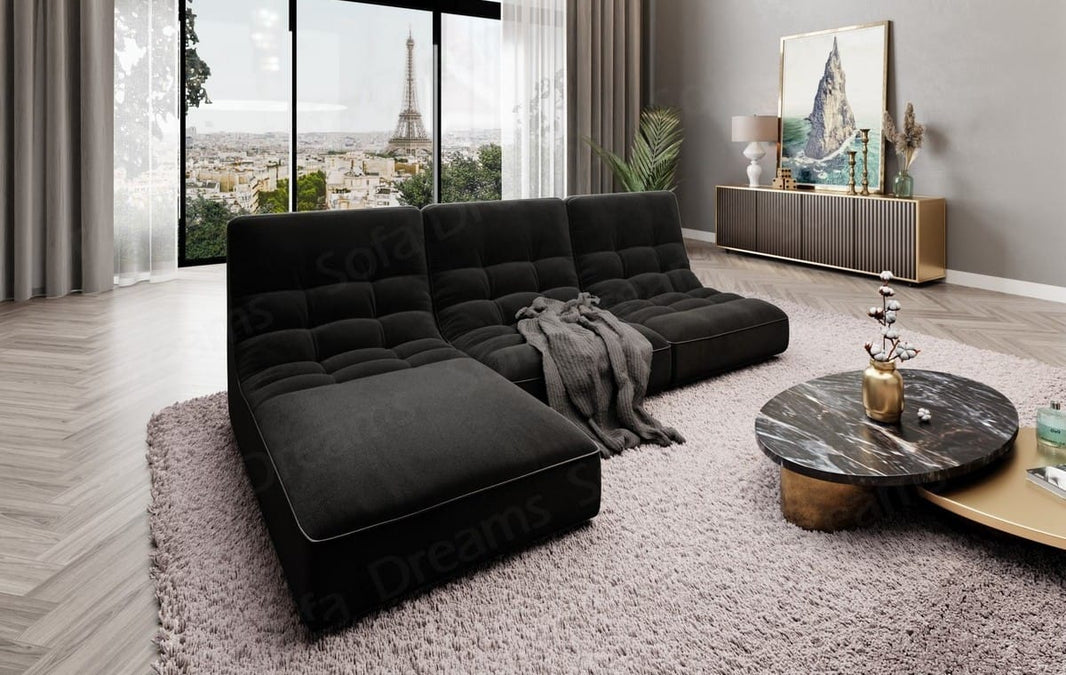 Ecksofa Melilla L-Form aus Stoff