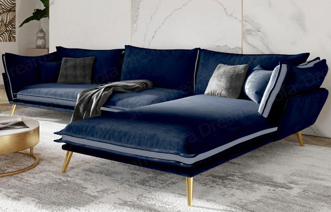 Stoff Ecksofa Lobos L-Form