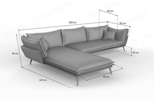 Polster Ecksofa Lobos L-Form – Modern & Bequem Dunkelblau