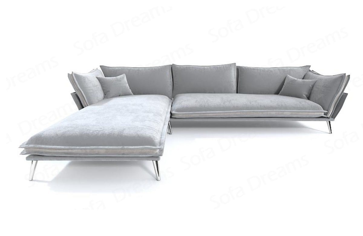 Polster Ecksofa Lobos L-Form – Modern & Bequem Hellgrau