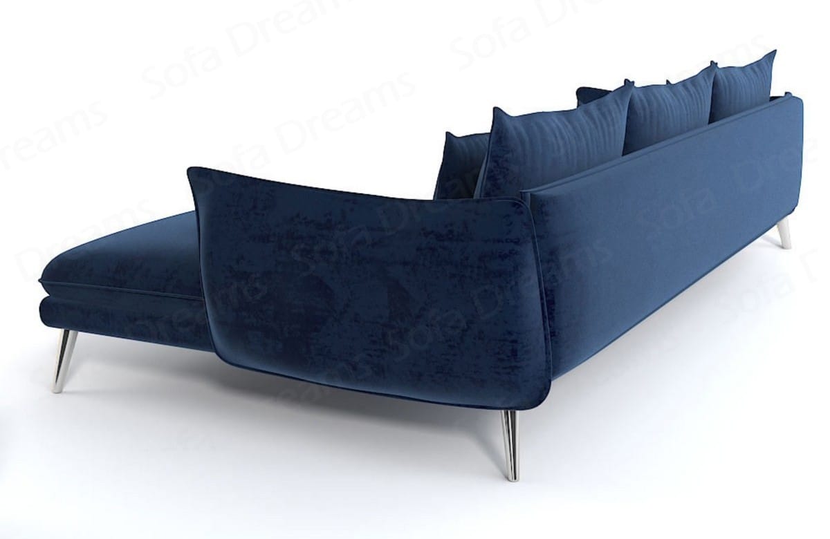 Ecksofa Fürteventura L-Form aus Stoff Dunkelblau