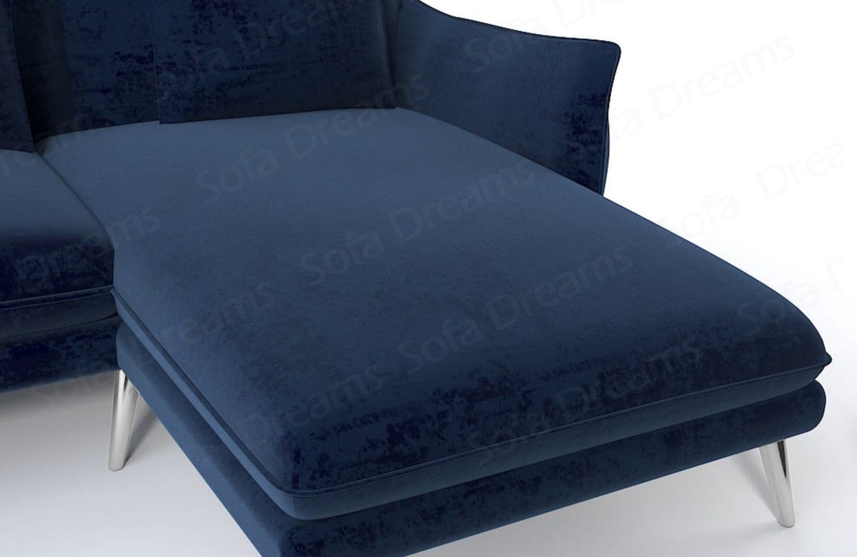 Ecksofa Fürteventura L-Form aus Stoff Dunkelblau