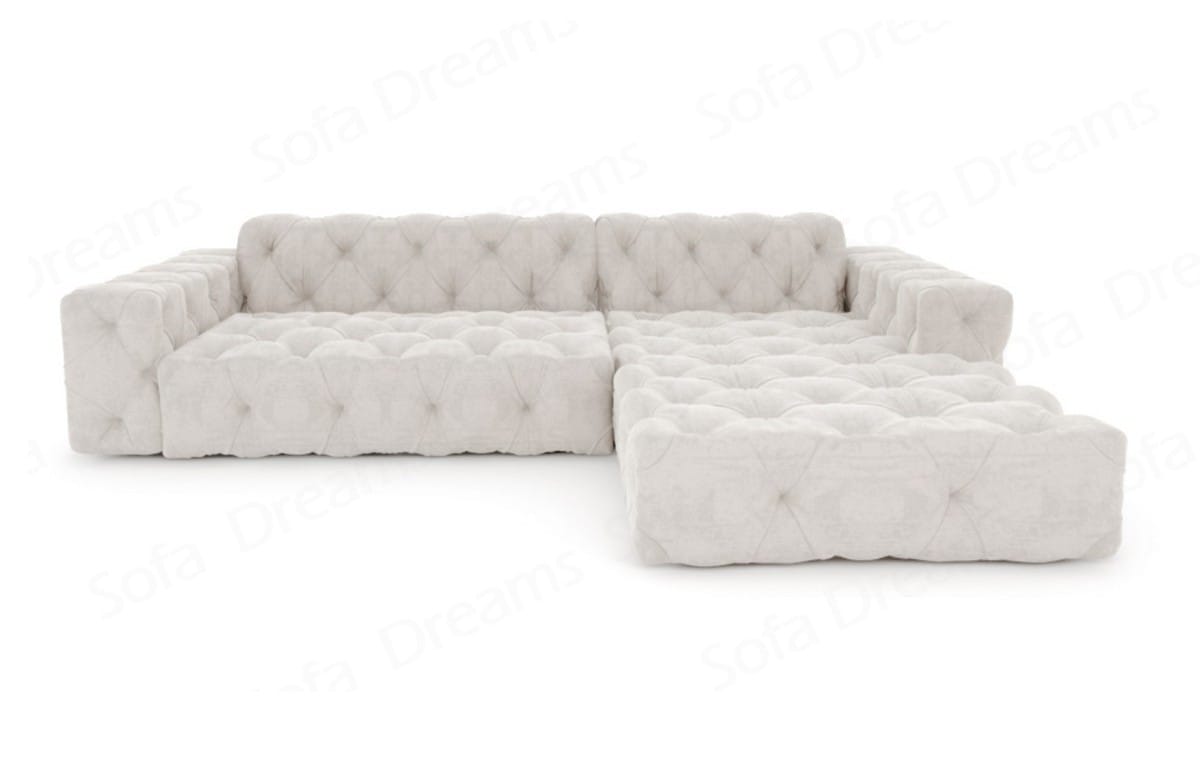 Ecksofa Menorca L-Form aus Stoff Beige