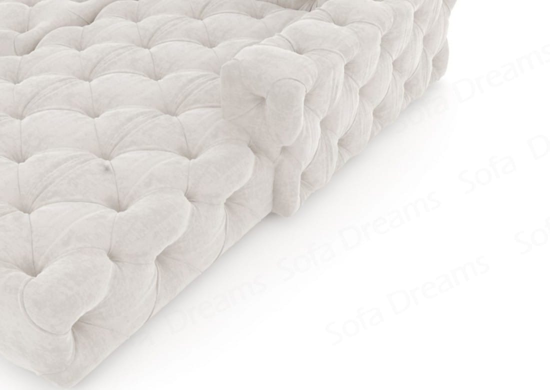 Ecksofa Menorca L-Form aus Stoff Beige