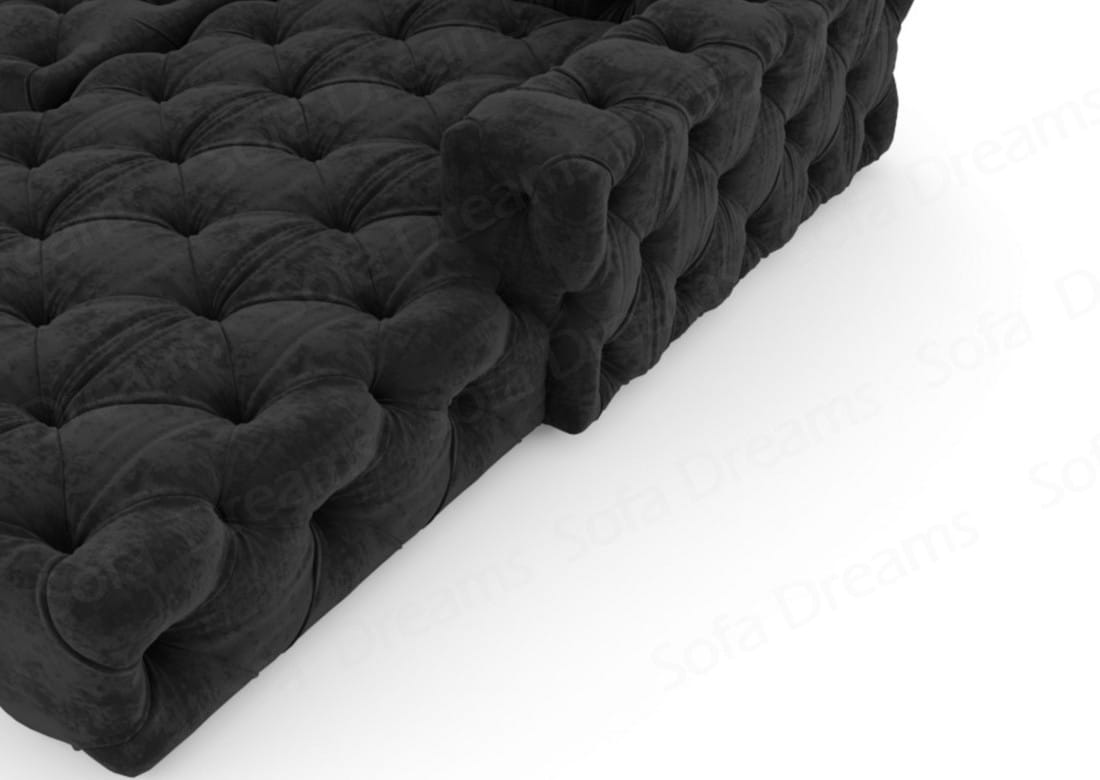 Polster Ecksofa Menorca L-Form Kurz – Komfort Schwarz