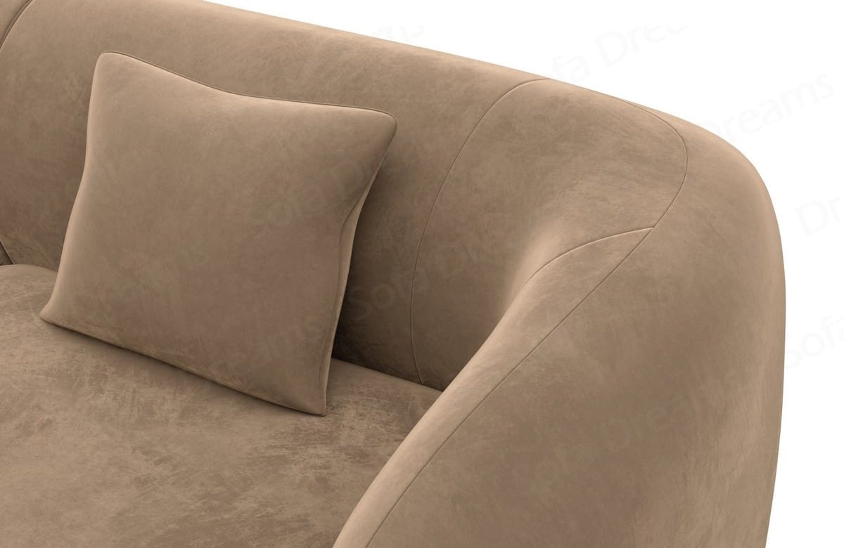 Ecksofa Marbella L-Form Stoff Braun