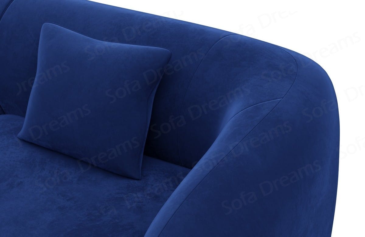Ecksofa Marbella L-Form Stoff Dunkelblau