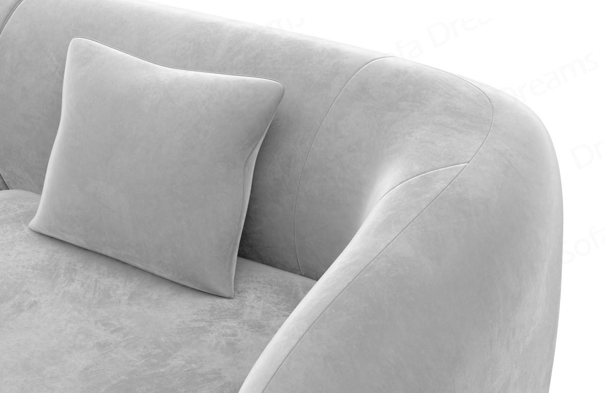 Ecksofa Marbella L-Form Stoff Hellgrau