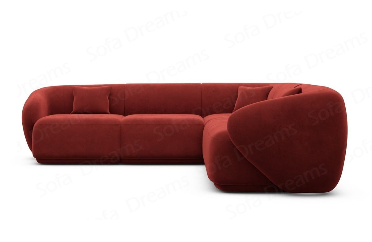 Stoff Ecksofa Marbella L-Form Rot