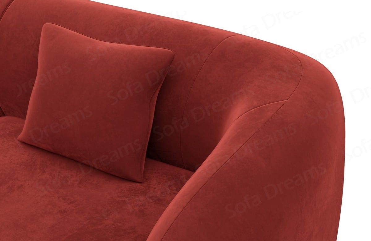 Stoff Ecksofa Marbella L-Form Rot