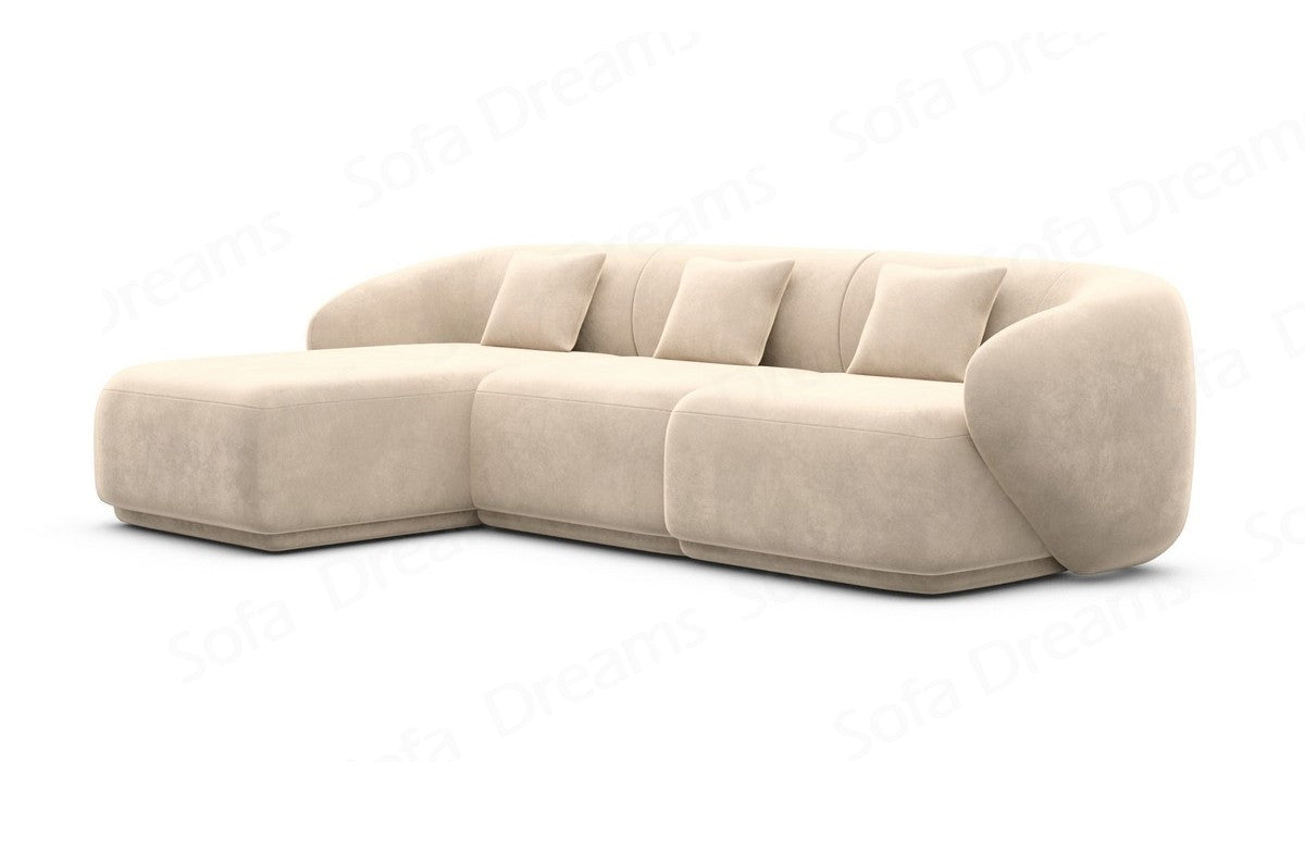 Ecksofa Marbella L-Form Kurz Beige