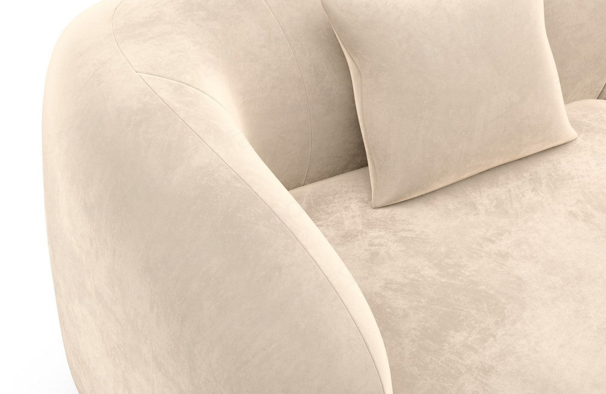 Ecksofa Marbella L-Form Kurz Beige