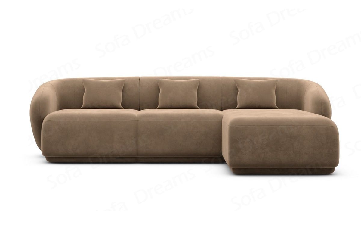 Ecksofa Marbella L-Form Kurz Braun