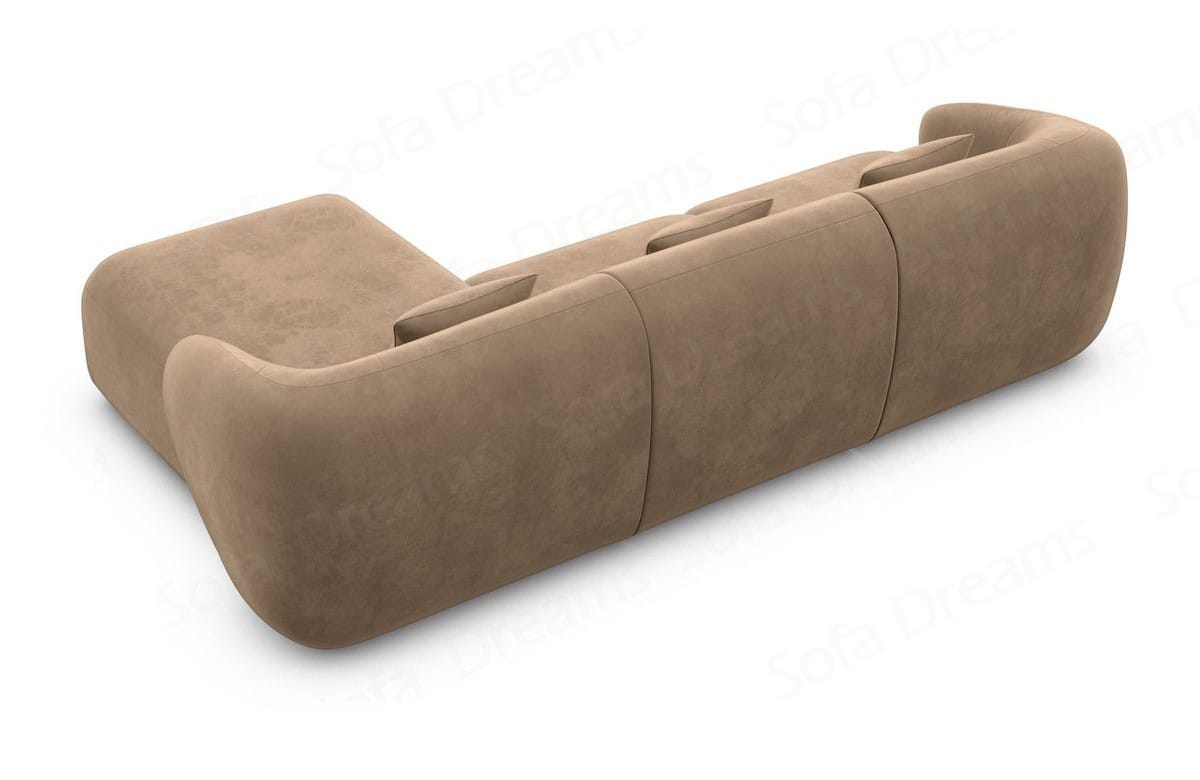 Ecksofa Marbella L-Form Kurz Braun