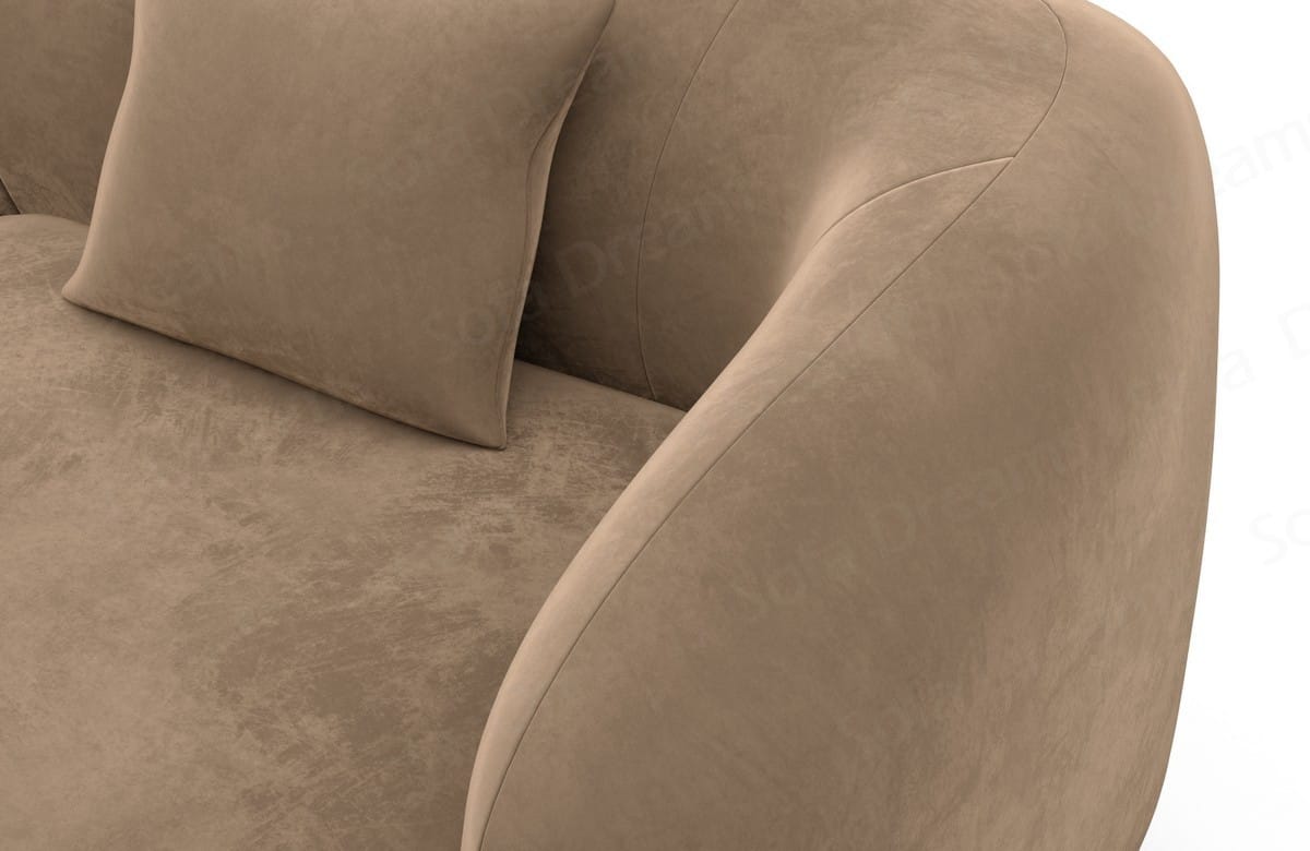 Ecksofa Marbella L-Form Kurz Braun