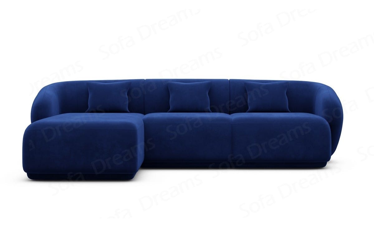 Ecksofa Marbella L-Form Kurz Dunkelblau