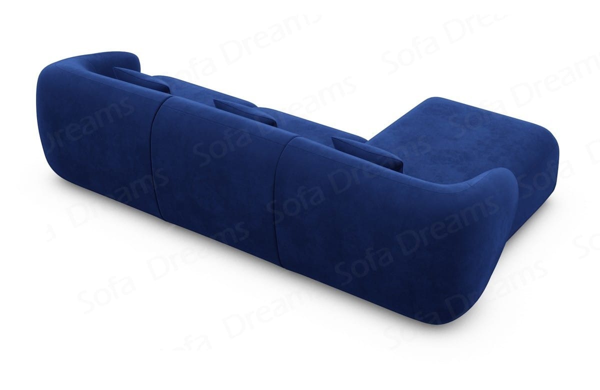 Ecksofa Marbella L-Form Kurz Dunkelblau